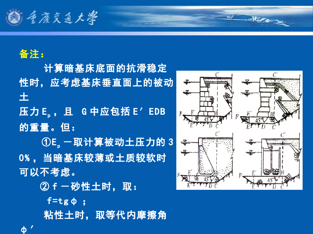 《港口水工建筑物》教学课件-重力式码头(4)_重力式码头的基本计算(2)_第10页