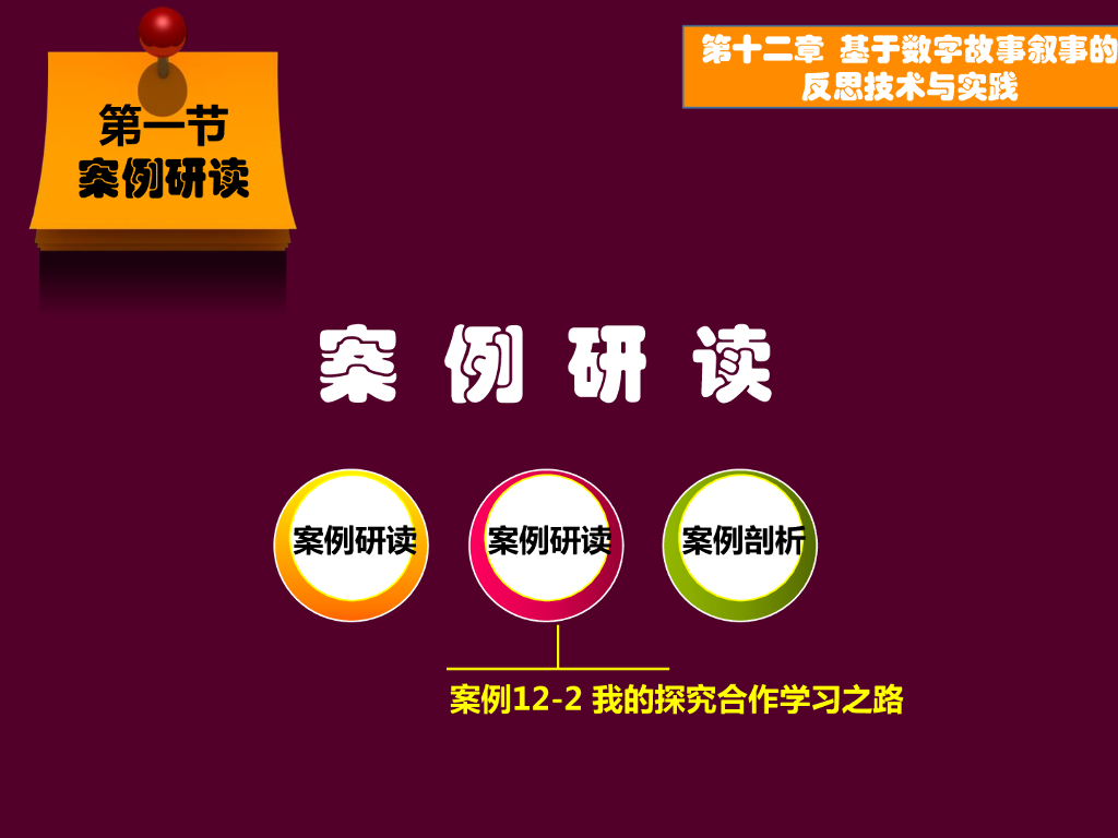 《现代教育技术应用》演示文稿-案例研读：案例1一路花香与案例2我的探究合作学习之路（第一讲）_第6页