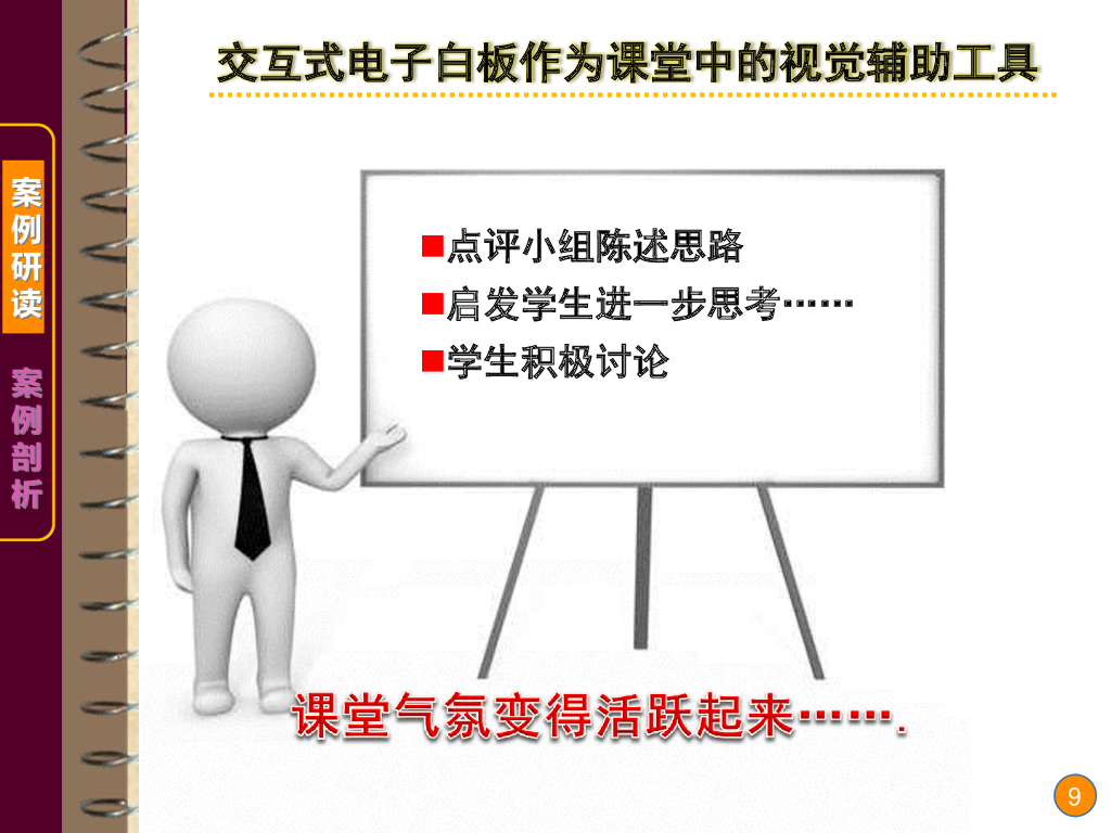 《现代教育技术应用》演示文稿-案例研读：交互式电子白板的教学功能（第三讲）_第9页