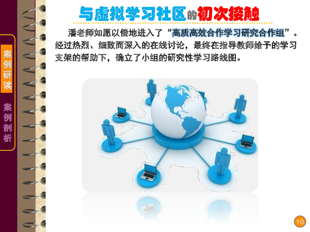 《现代教育技术应用》演示文稿-案例研读：虚拟学习社区中的真实学习（第一讲）_第10页