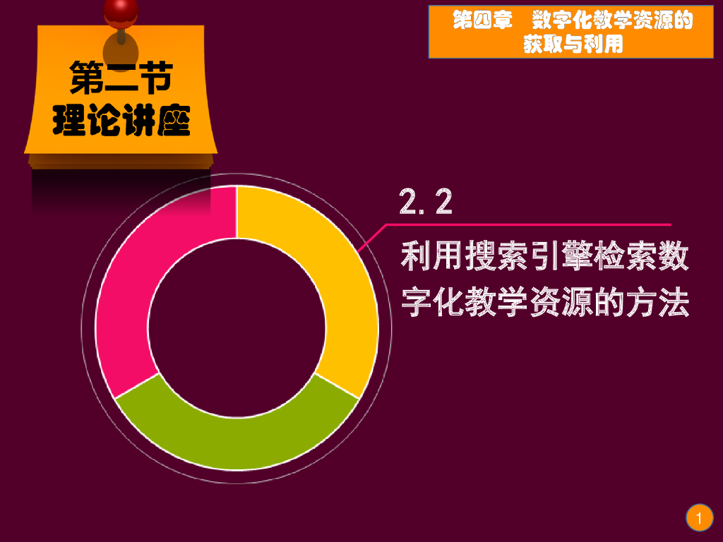 《现代教育技术应用》演示文稿-理论讲座：数字化教学资源的检索与获取（第三讲）