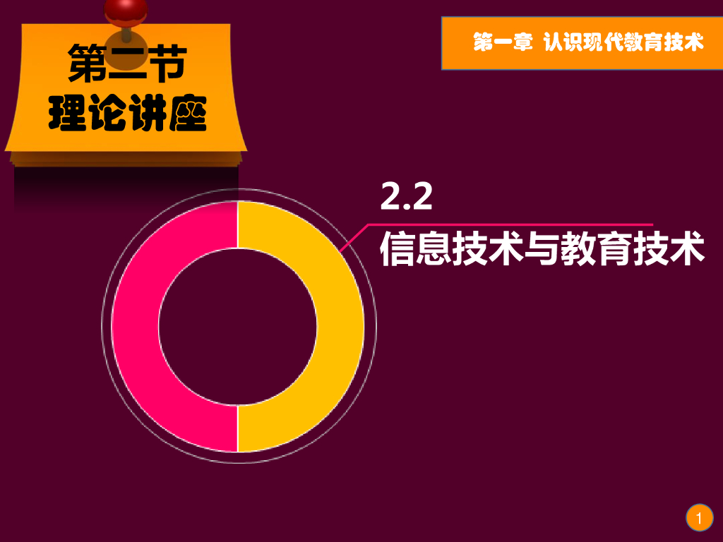 《现代教育技术应用》演示文稿-理论讲座：现代教育技术的定义（第三讲）