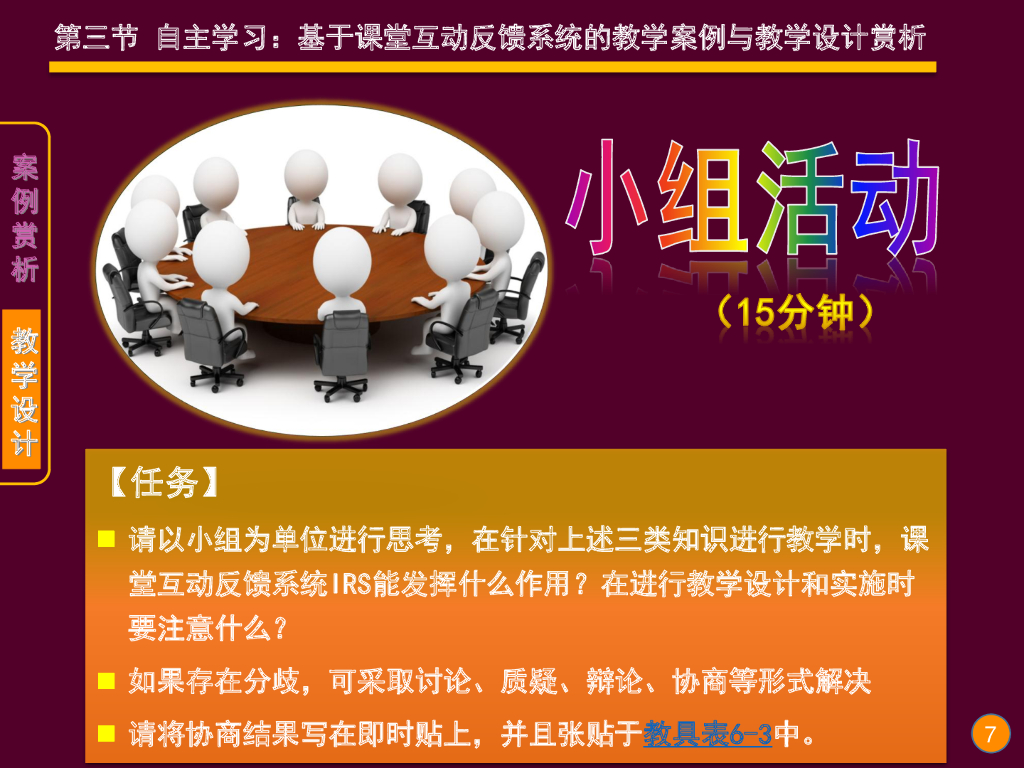 《现代教育技术应用》演示文稿-自主学习：基于课堂互动反馈系统的教学案例与教学设计赏析_第7页