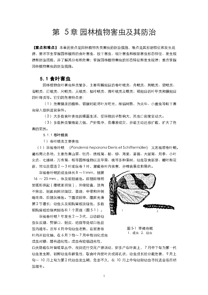 《园林植物栽培技术》电子教材-常见虫害识别与防治