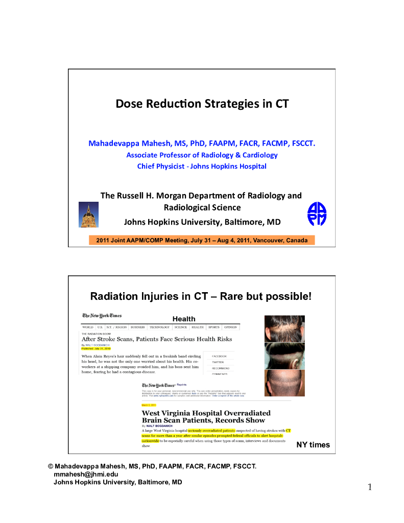 《现代医学成像技术》Dose Reduction Strategies in CT