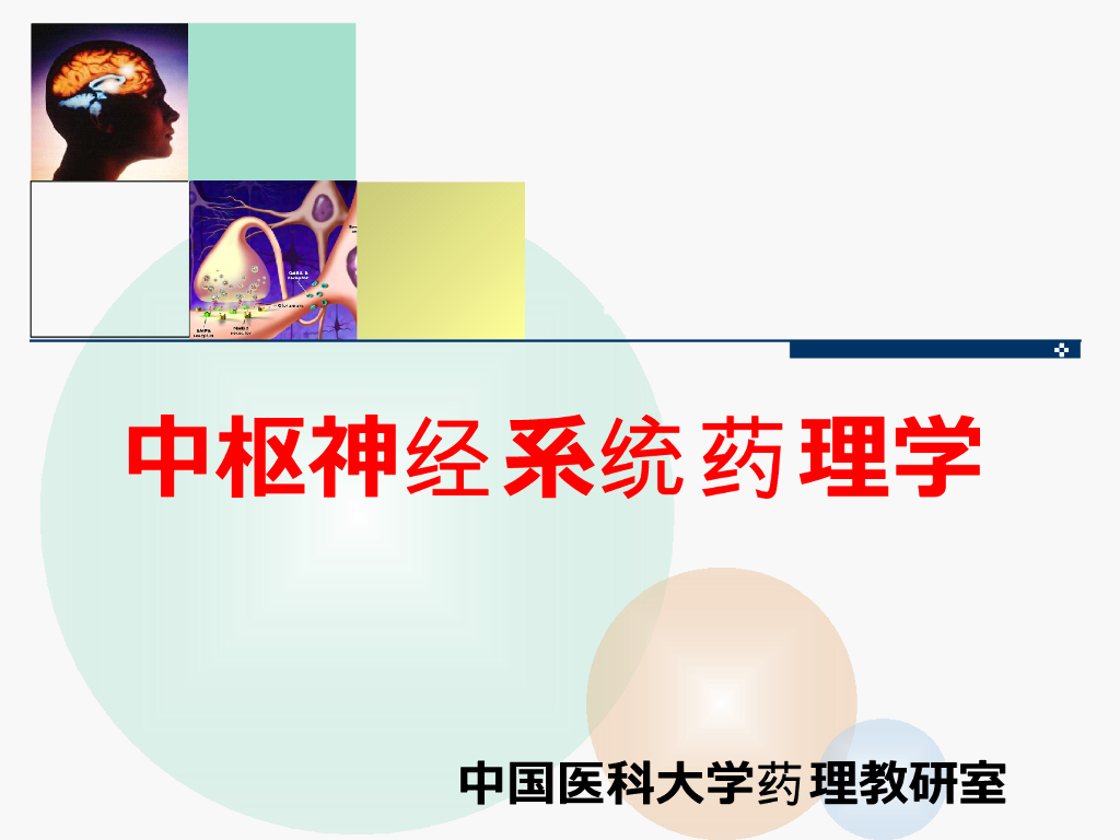 《药理学》演示文稿-镇静催眠药和抗焦虑药