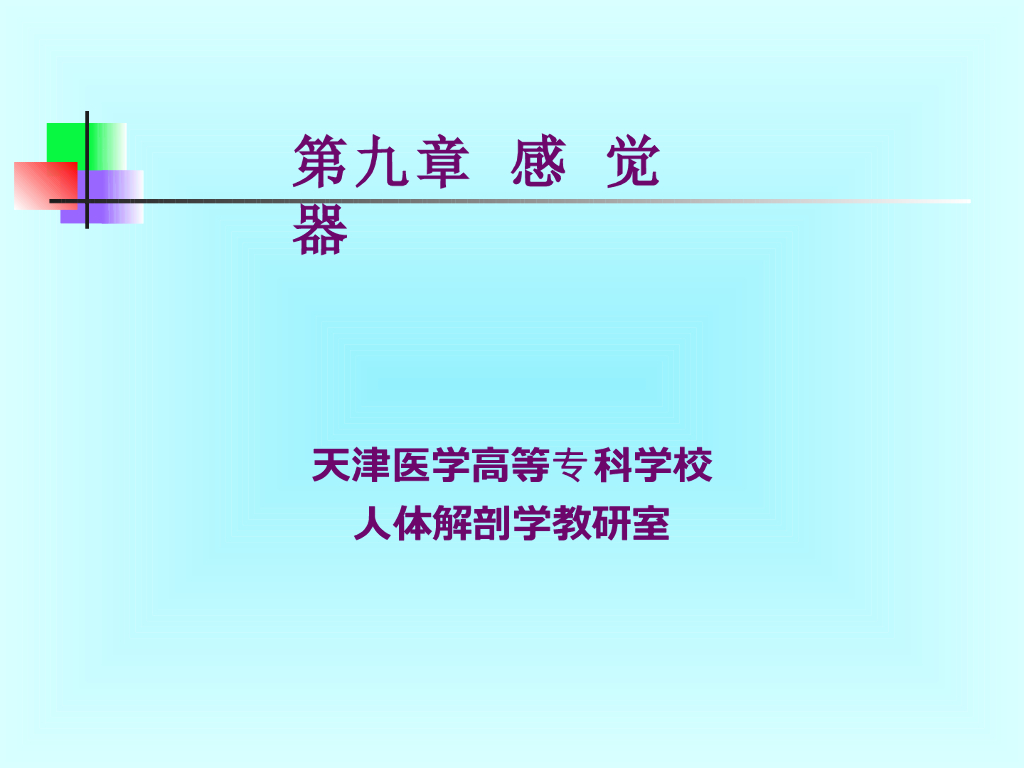 《正常人体结构》演示文稿-感觉器