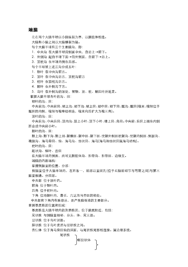 《正常人体结构》习题作业集