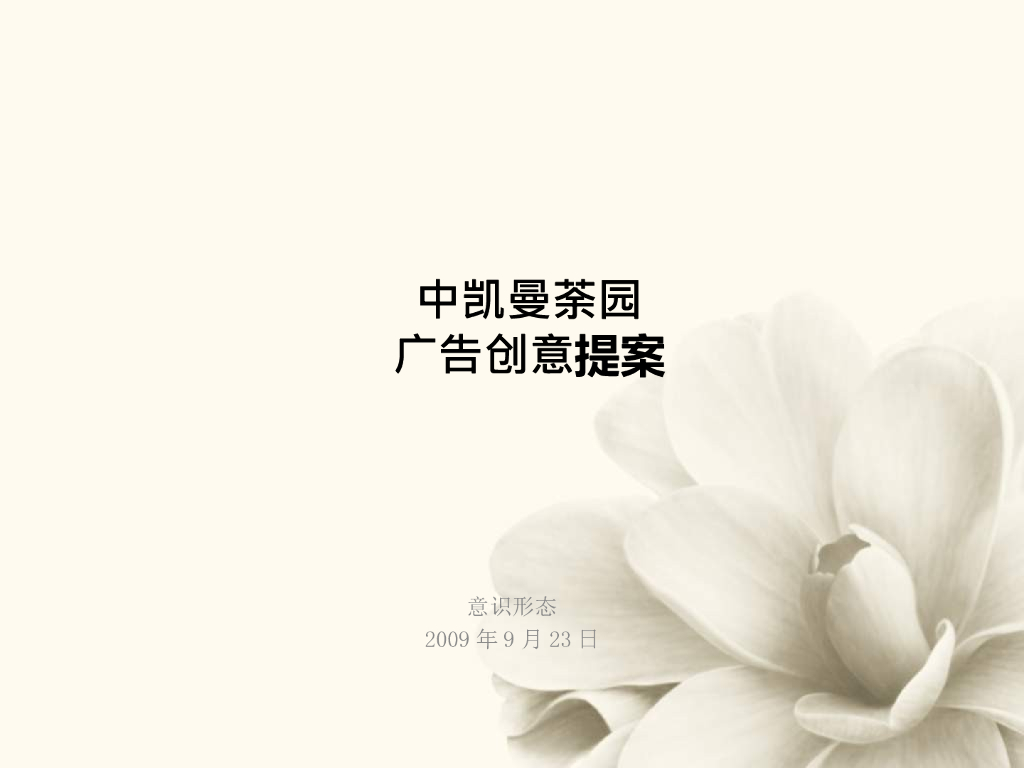 中凯曼荼园广告创意提案