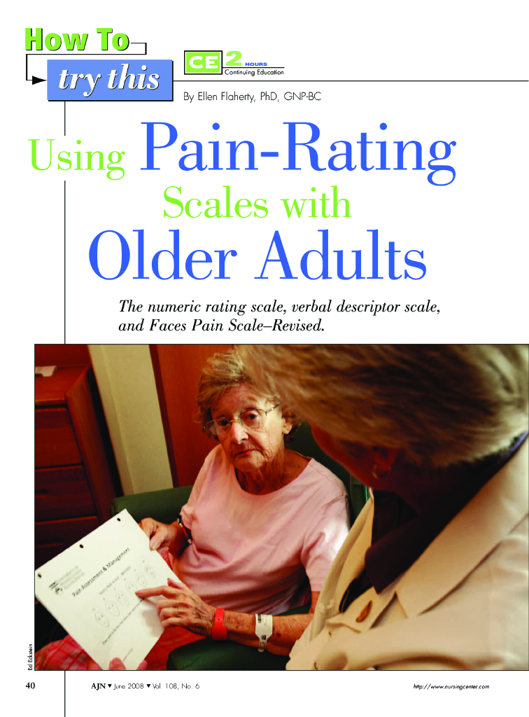 pain assessment in older