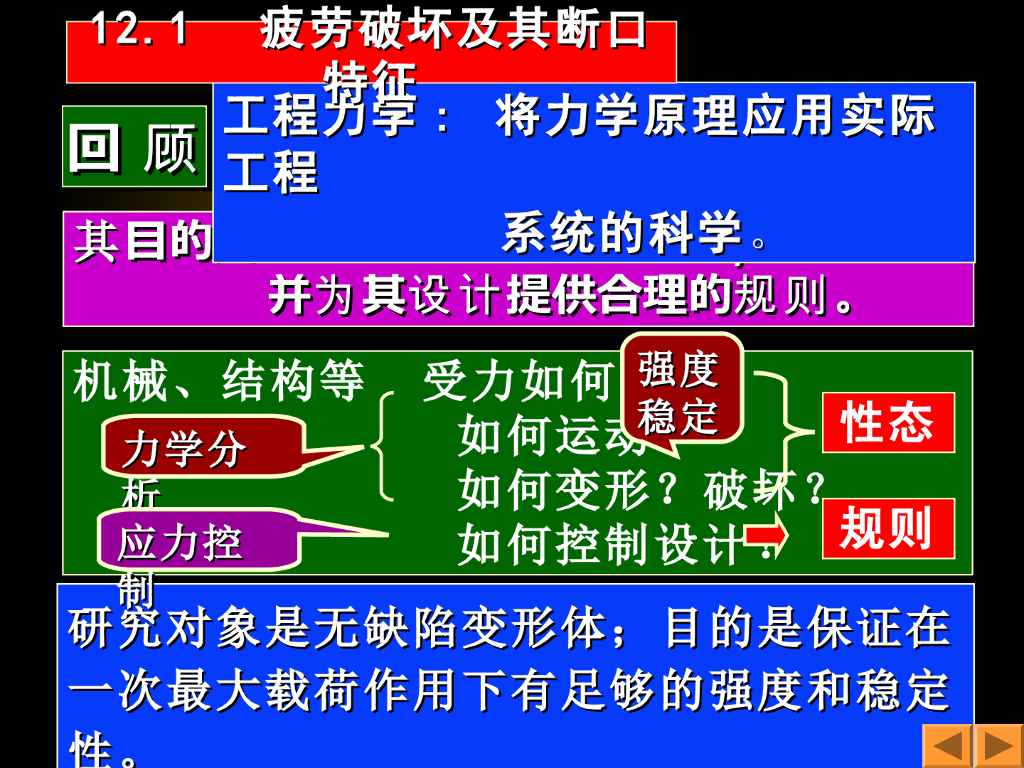 《工程力学》教学课件-疲劳破坏及其断口特征