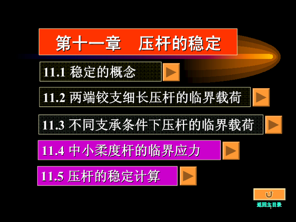 《工程力学》演示文稿-第一讲 稳定的概念 两端铰支细长压杆的临界载荷