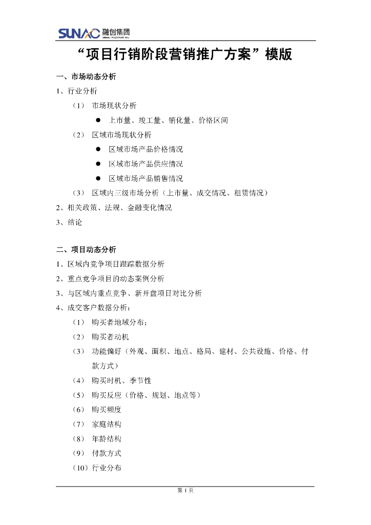 融创-行销融创集团房地产营销汇报-行销