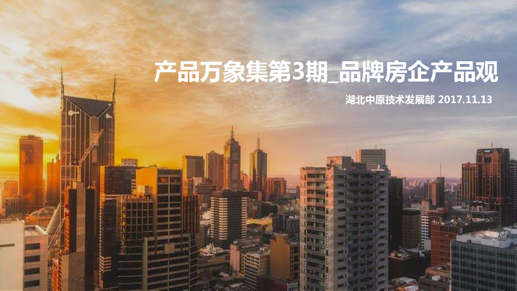 模型品牌房企产品观（中原专题报告）