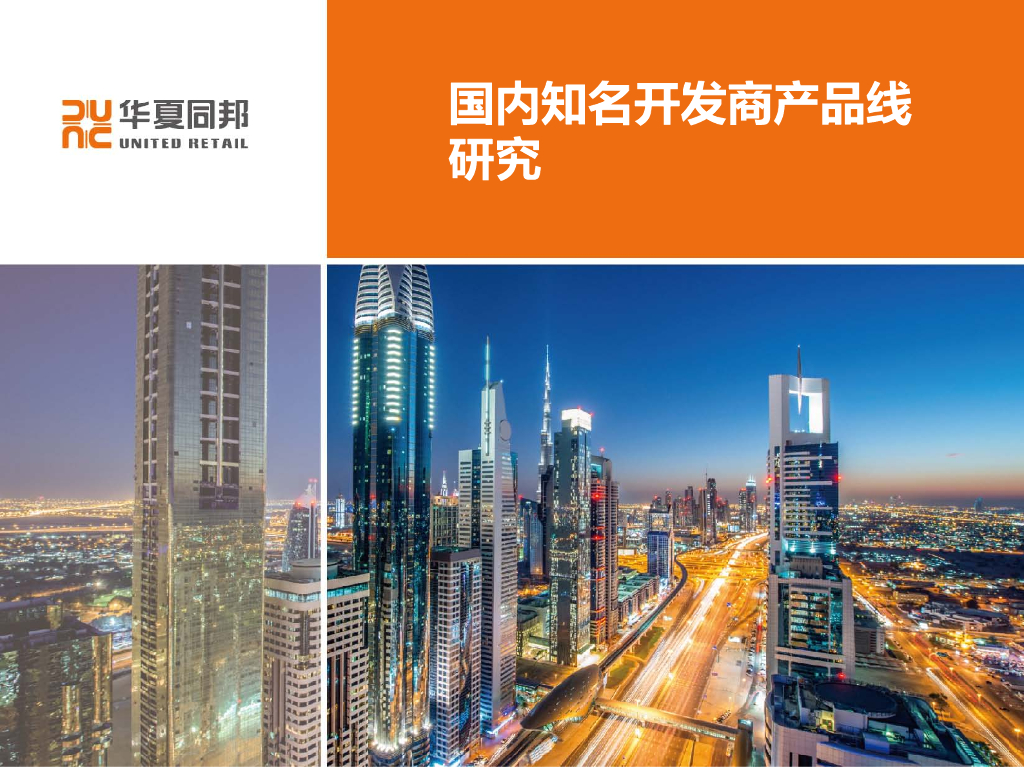 2017年国内知名开发商产品线研究