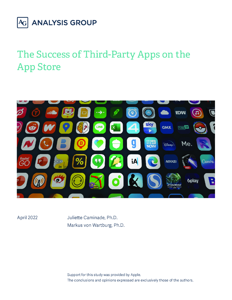 Analysis Group：第三方应用在App Store的成功（英文版）