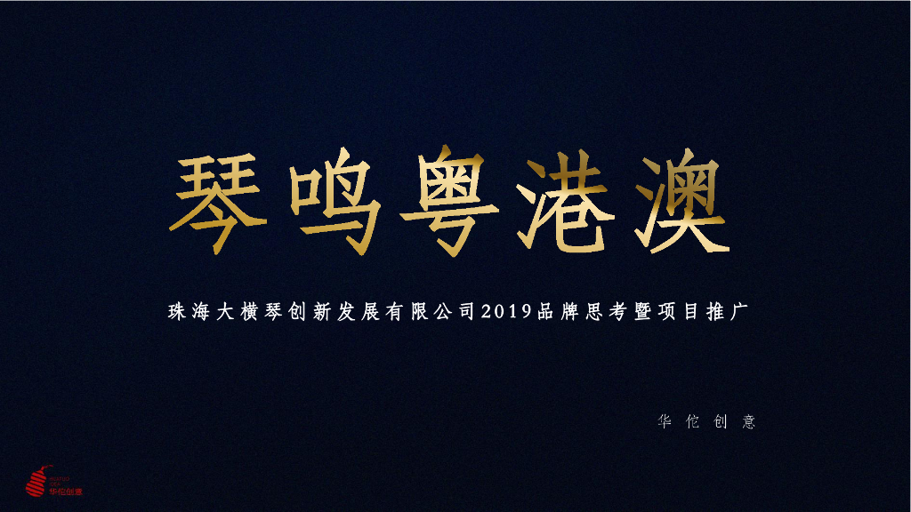 大横琴品牌构建探讨暨2019各产业园项目推广思路
