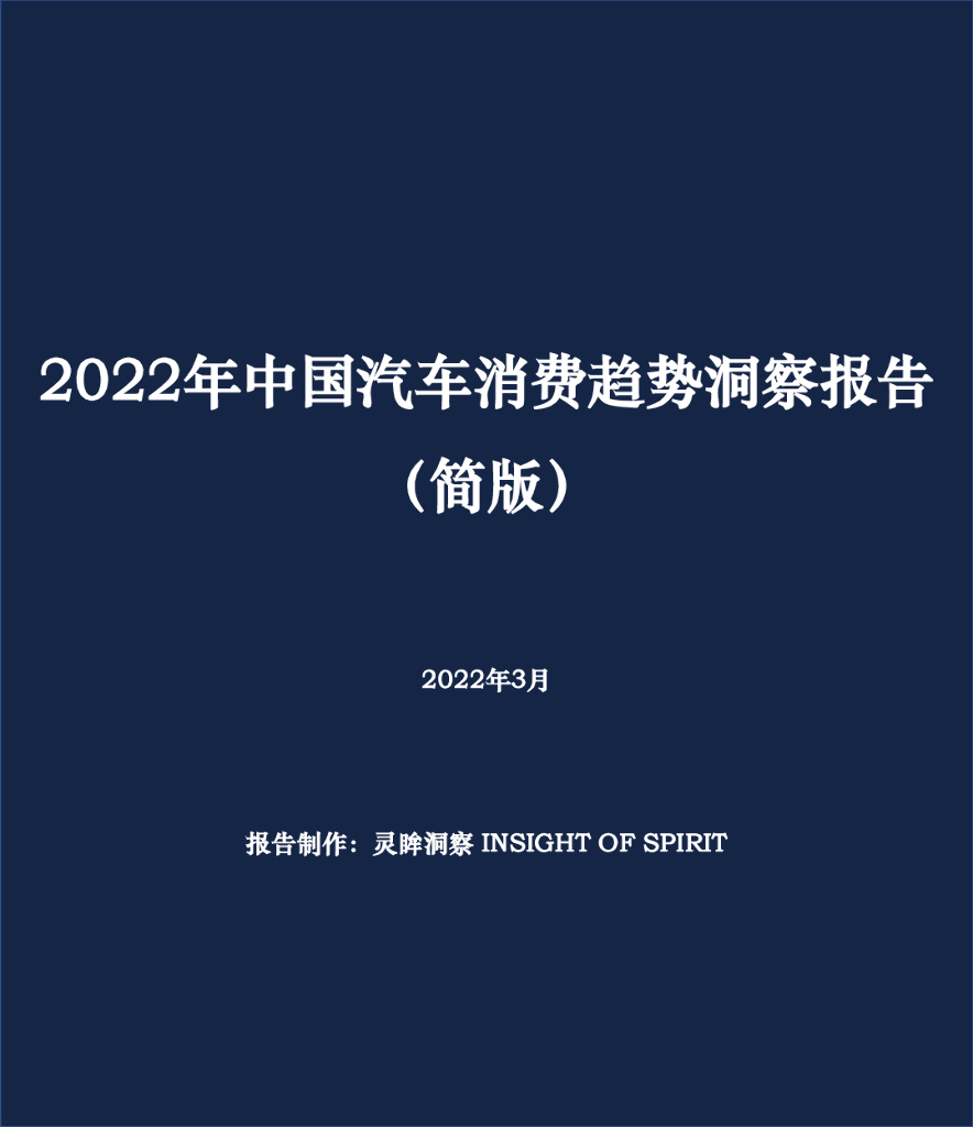 灵眸：2022年中国汽车消费趋势洞察报告