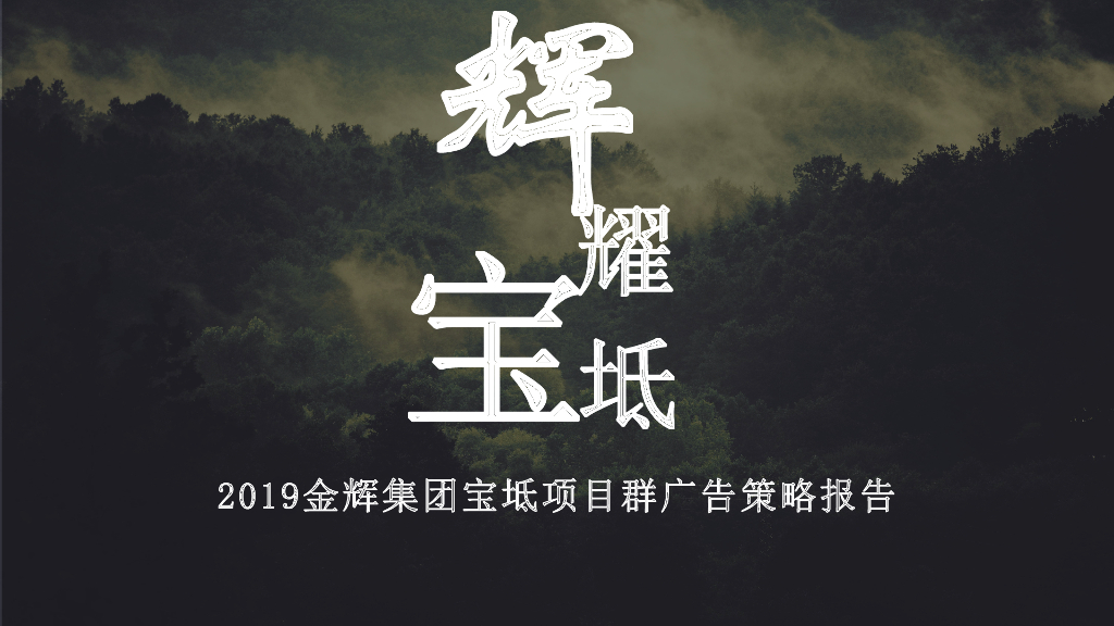 2019金辉天津宝坻项目群广告策略方案