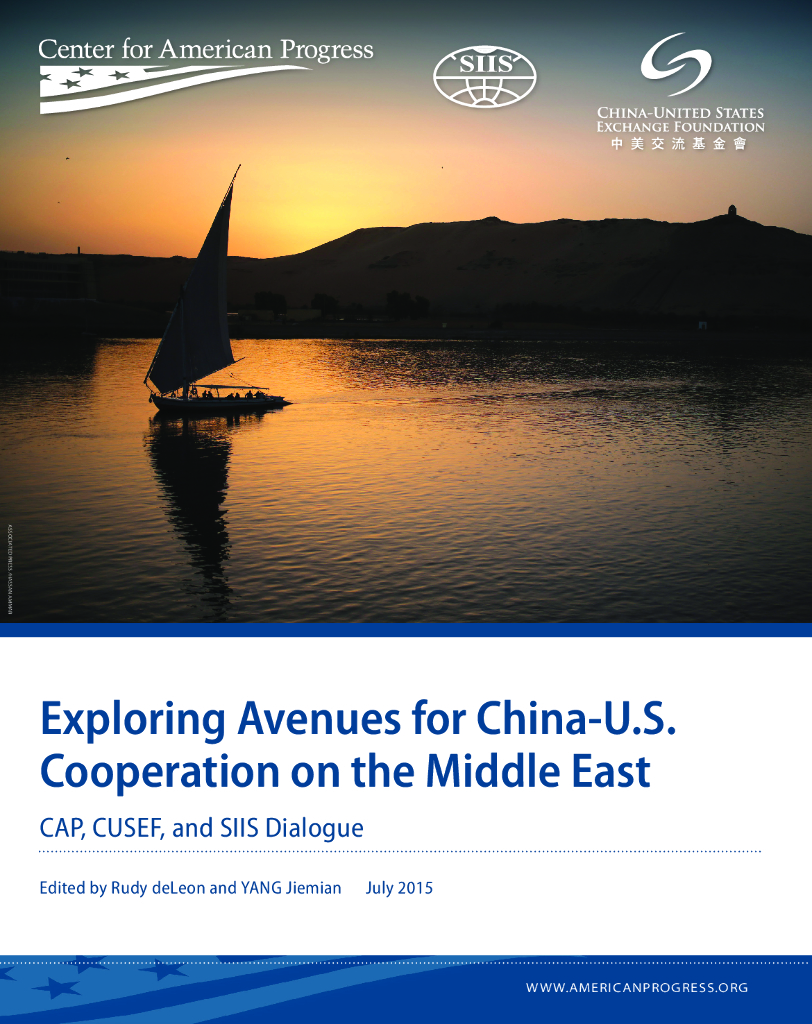 上海国际问题研究院：Exploring Avenues for China-U.S. Cooperation on the Middle East