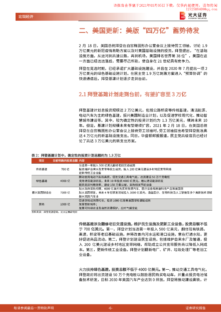 光大证券：全球朱格拉周期开启，碳中和、美国更新、供应链再造_第6页