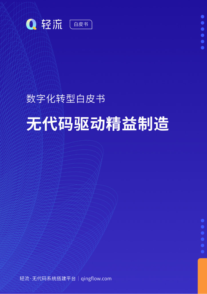 轻流：<em>数字化转型</em>白皮书：无代码驱动精益制造 海报
