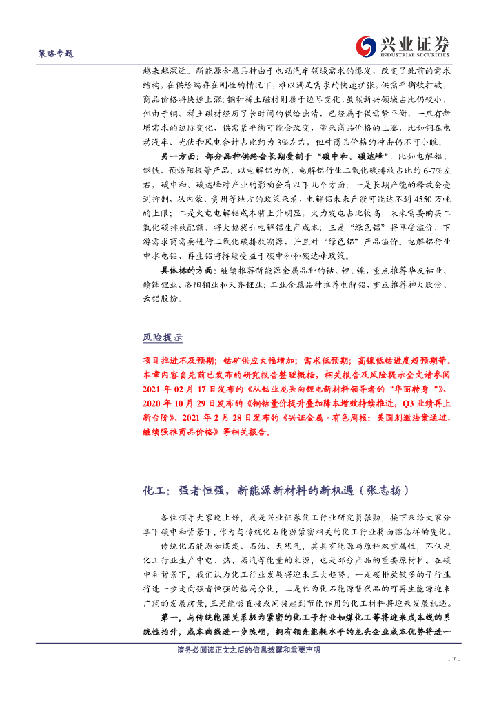 兴业证券：碳中和主题投资机会挖掘电话会议纪要_第7页