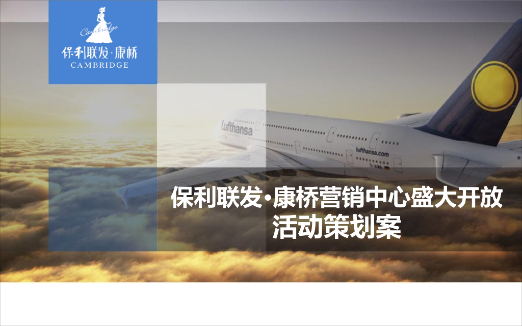2017保利联发康桥营销中心开放飞机主题活动案