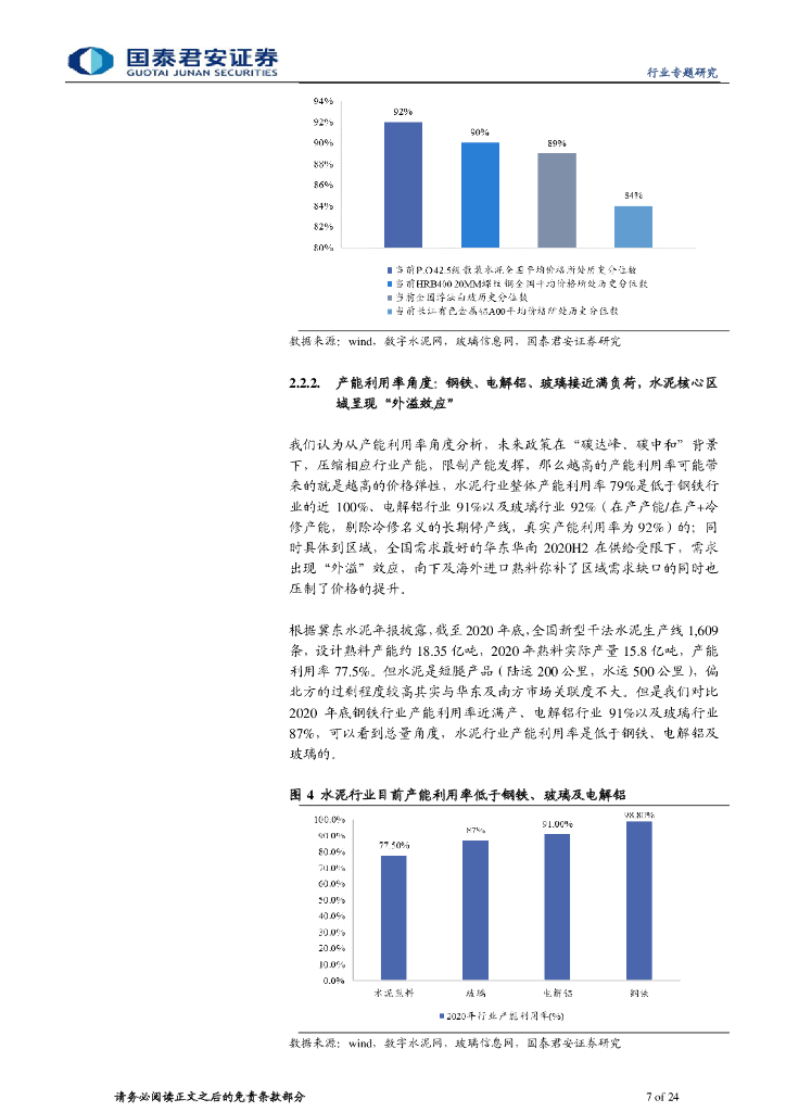 国泰君安：“碳中和”系列专题之二-建材弹性测算与碳中和路径推演_第7页