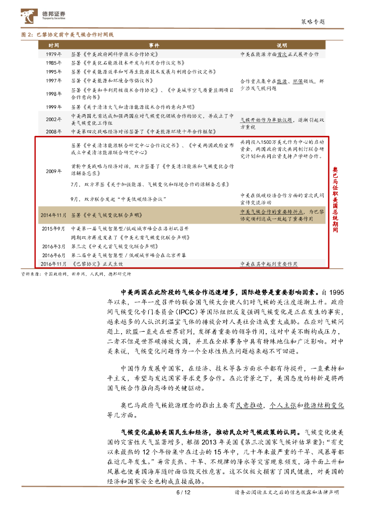 德邦证券：碳中和系列研究之中美气候合作脉络-共同但有区别的责任_第6页
