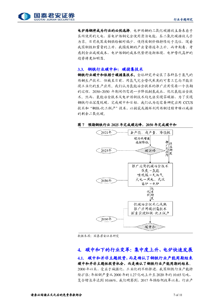 国泰君安：钢铁碳中和路径思考与产业变革_第7页