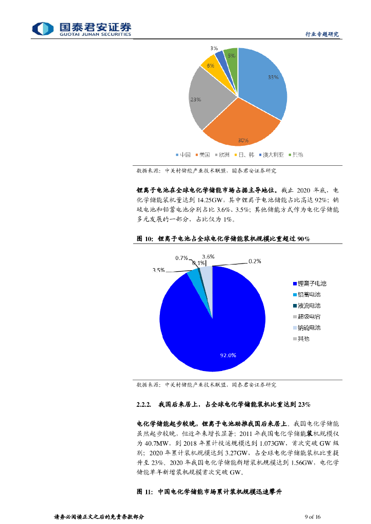 国泰君安：储能行业专题报告-碳中和为储能行业发展带来新机遇_第9页