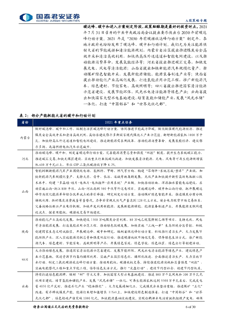 国泰君安：坚定信心，把握碳中和机遇_第6页