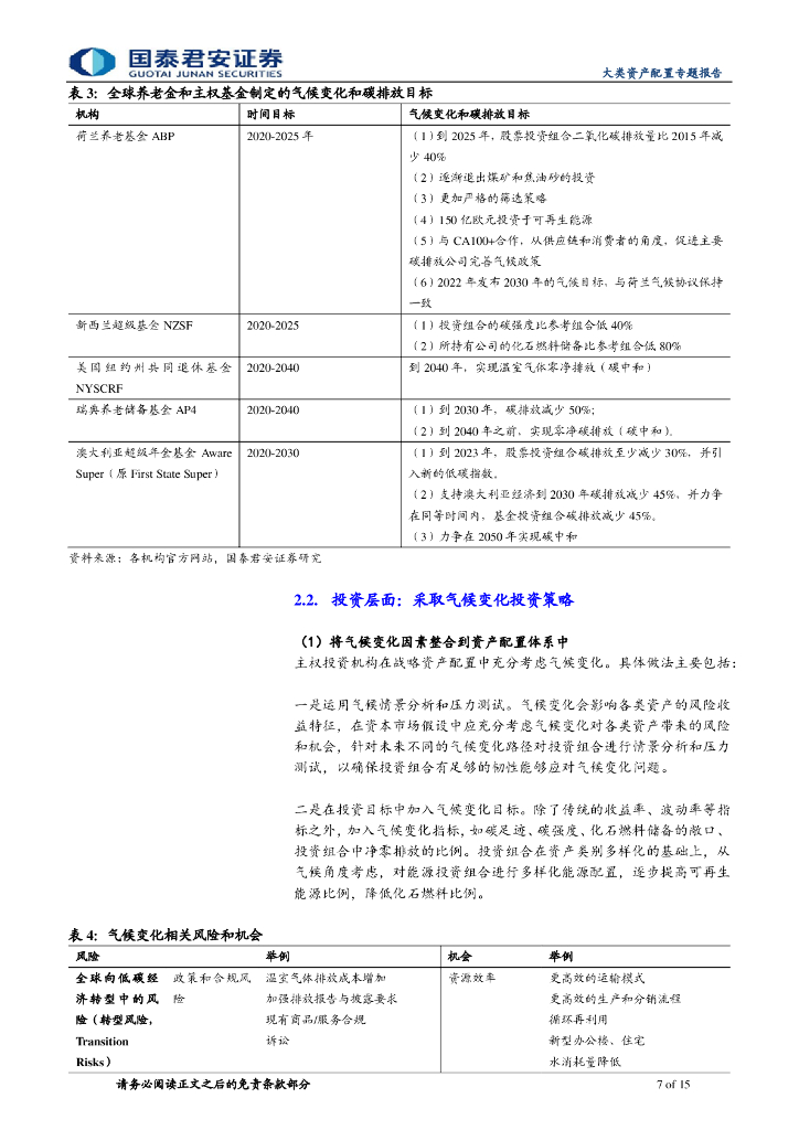 国泰君安：来自海外主权投资者的发展经验-机构投资者的“碳中和”之路_第7页