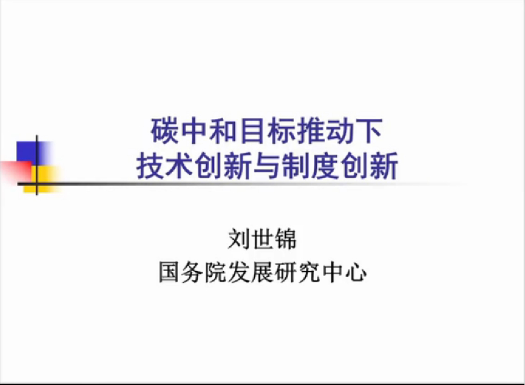 国务院发展研究中心：<em>碳中和</em>目标推动下技术创新和制度创新 海报