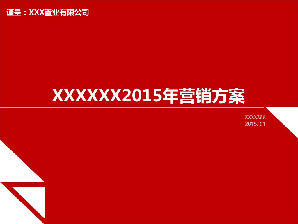 某商业项目营销推广执行案