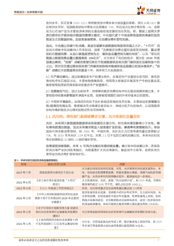 天风证券：能源革命黄金十年开启-把握碳中和主题机会_第7页