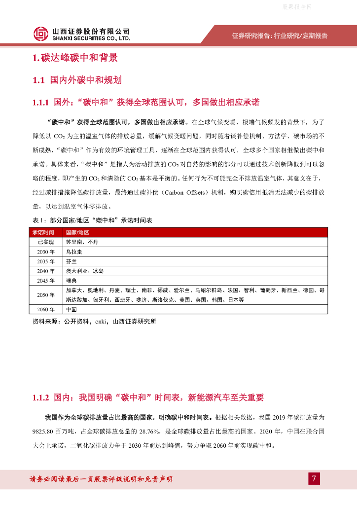 山西证券：汽车行业深度报告-碳中和目标下山西新能源车发展路径_第7页
