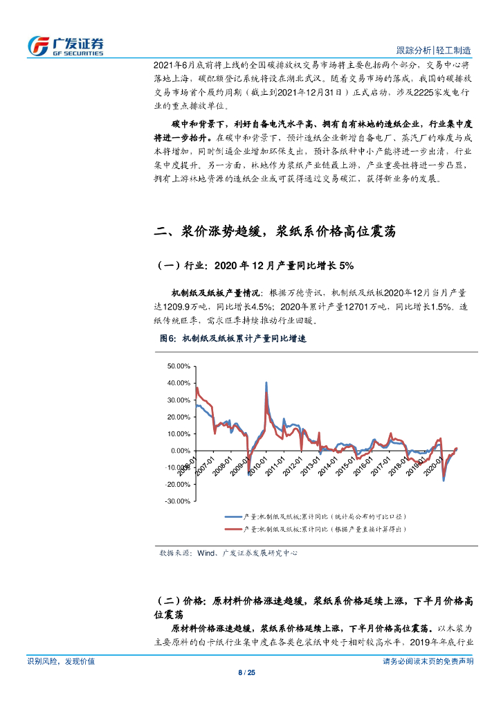 广发证券：轻工制造行业-碳中和背景下，造纸行业集中度或进一步提高_第8页