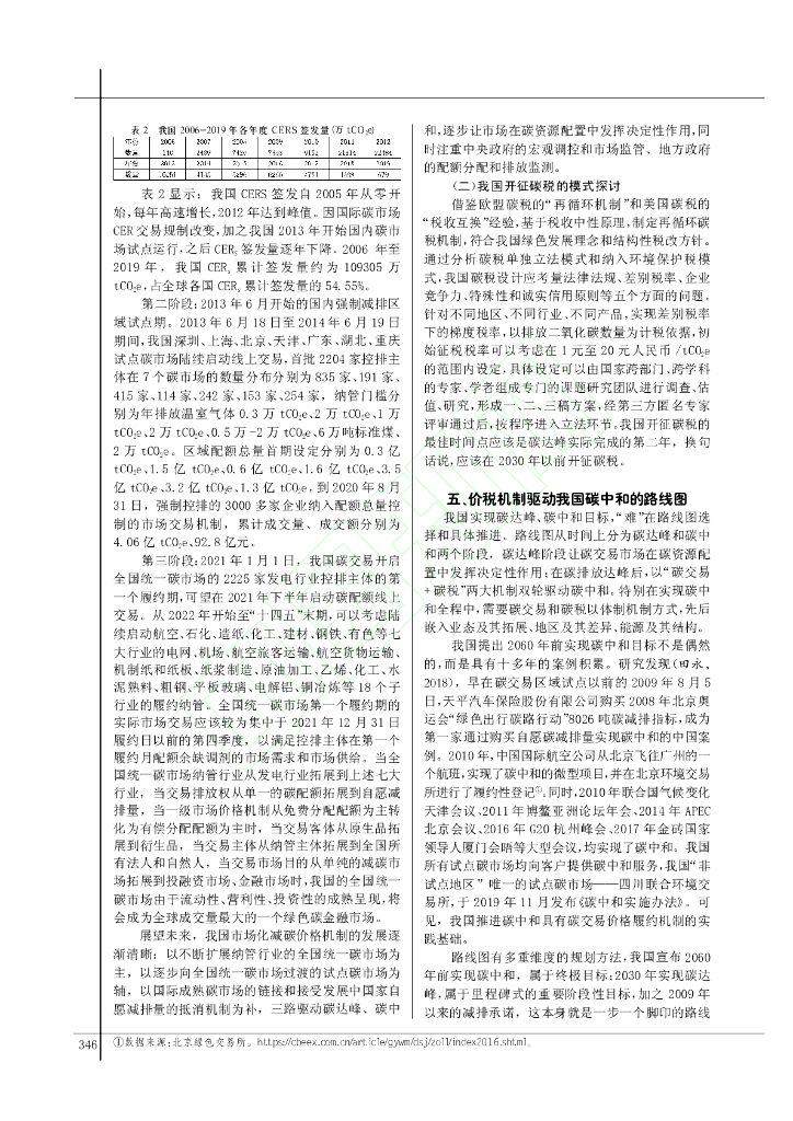 实现碳达峰、碳中和的价税机制进路_第6页