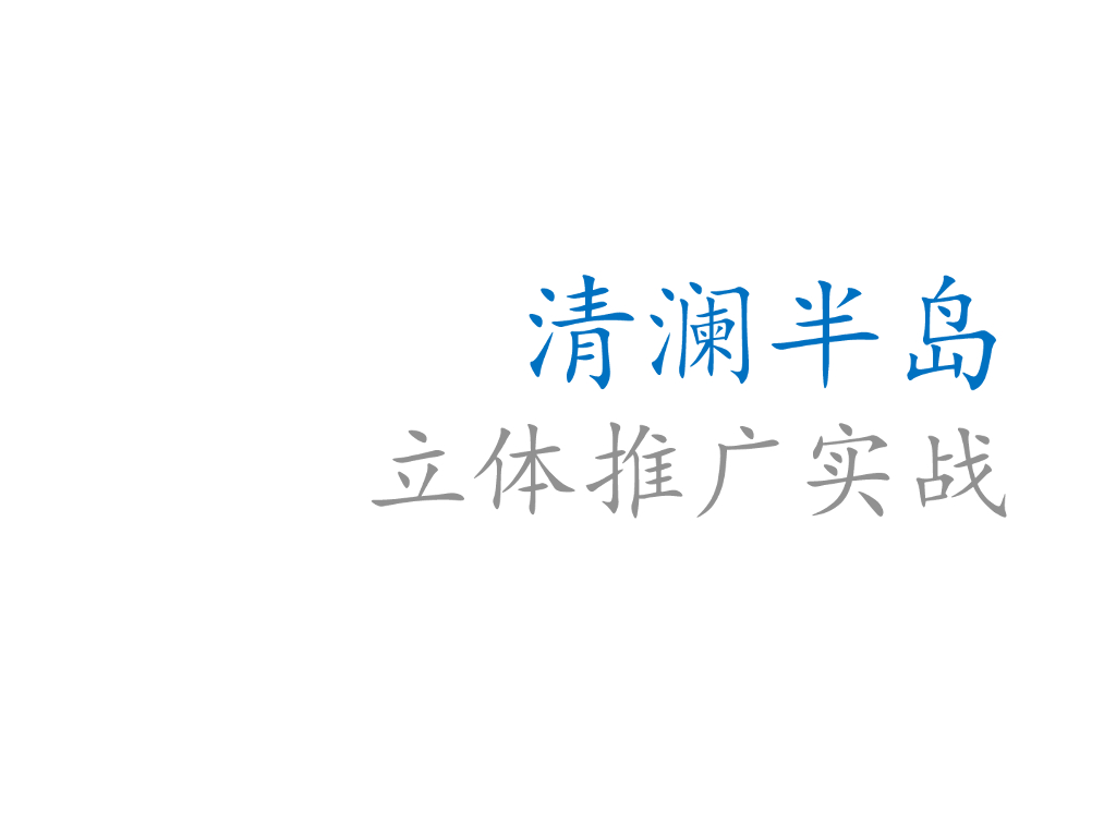 海南清澜半岛立体推广实战