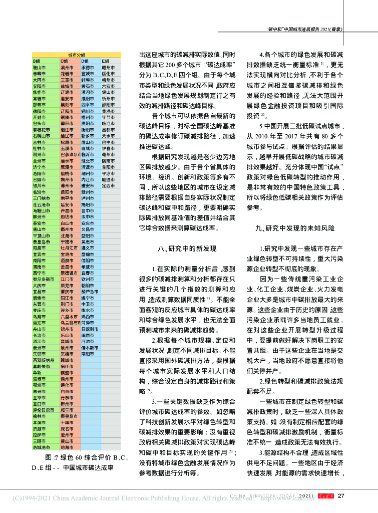 中国人民大学：“碳中和”中国城市进展报告 2021（春季）_第9页