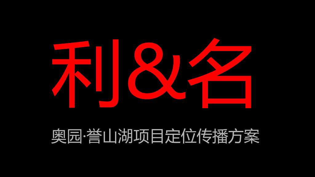 2017奥园誉山湖项目定位传播方案