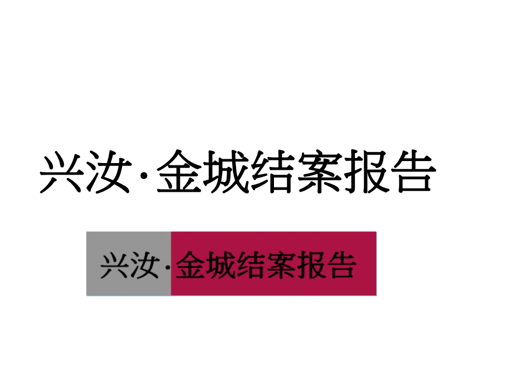世联长沙兴汝金城城市综合体项目结案报告
