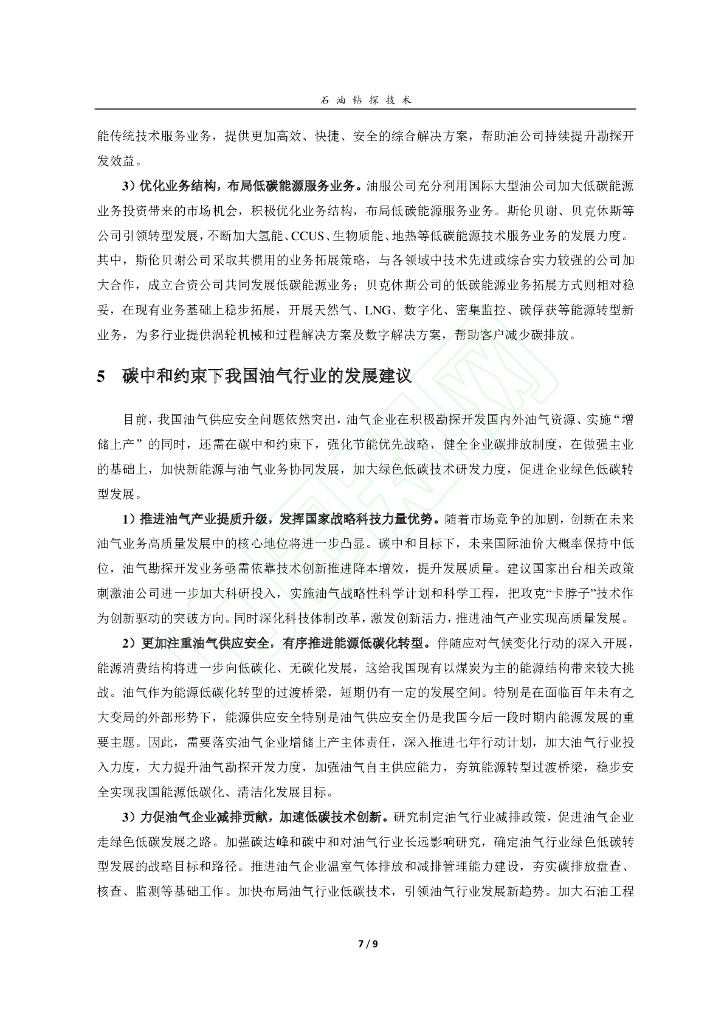 碳中和约束下油气行业发展形势及应对策略_第8页