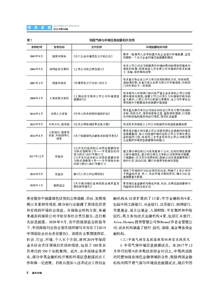 碳中和下的银行保险业气候信息披露制度研究_第6页