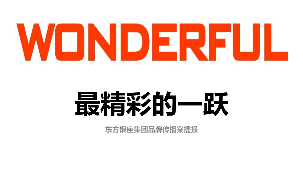 东方银座集团品牌传播提报