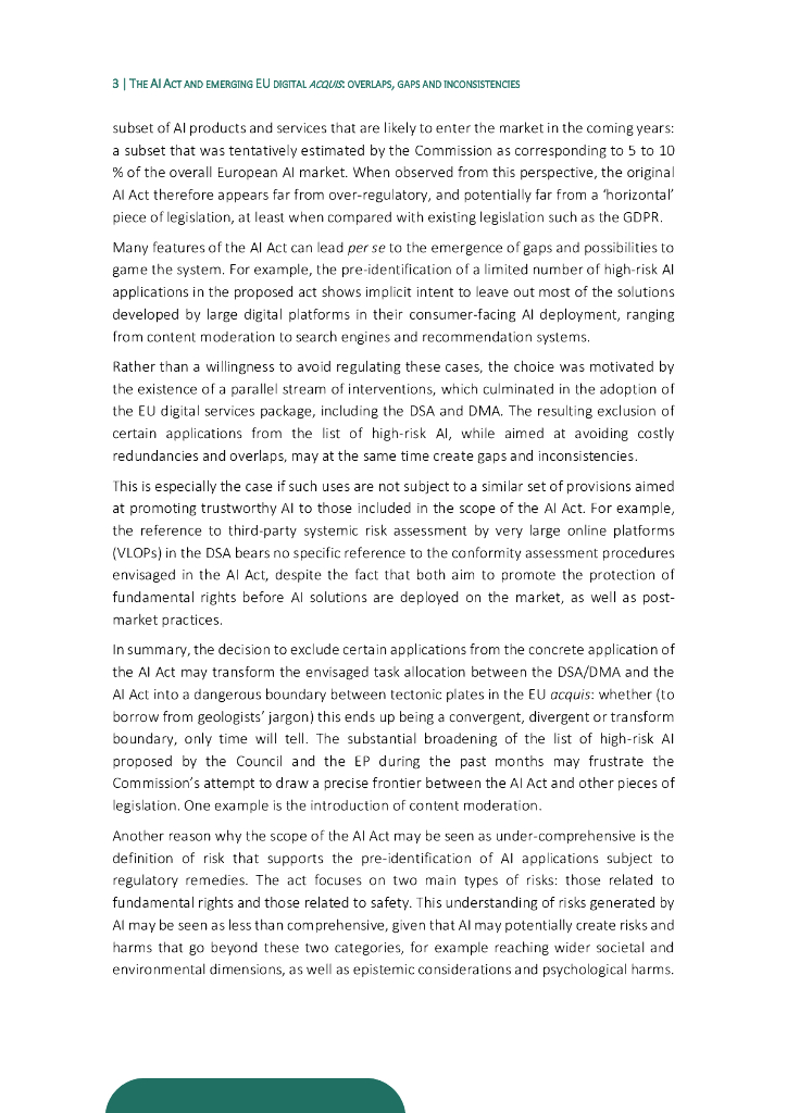 欧洲政策研究中心：人工智能法案和新兴的欧盟数字保护法——重叠、差距和不一致（英文版）_第6页