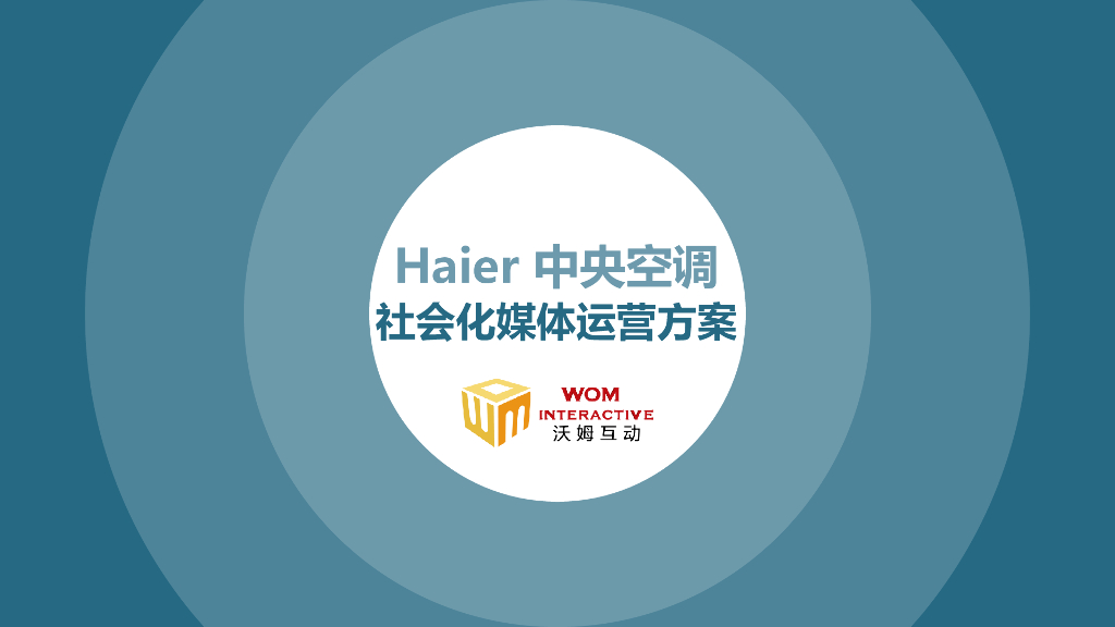 海尔中央空调社会化媒体运营方案