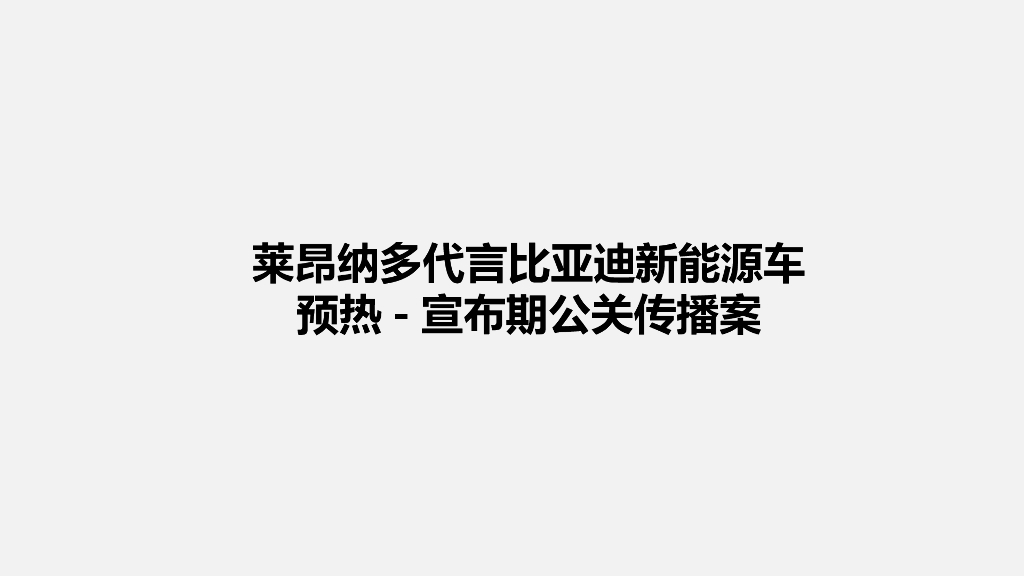 莱昂纳多代言比亚迪新<em>能源</em>车预热-宣布期公关传播案 海报